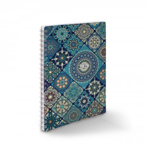 Heti agenda spirálozott REALSYSTEM A5  2026  mozaik 52