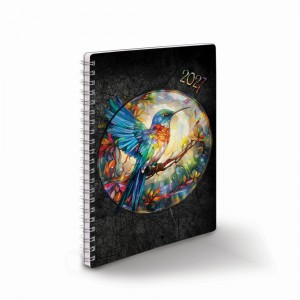 Heti agenda spir&aacute;lozott REALSYSTEM A5  2027  kolibri 57