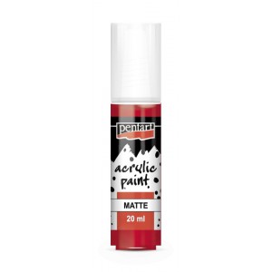 Akrilfesték PENTART matt  piros  20ml