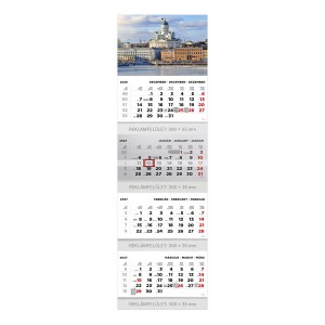 Speditőr napt&aacute;r T073-005 31,5x106,5 2027  4 t&ouml;mb&ouml;s V&Aacute;ROS k&eacute;ppel