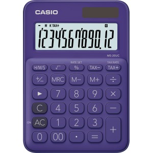 Számológép asztali CASIO MS-20UCPL lila  12dig