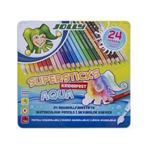 Színes ceruza 24klt JOLLY Aqua fémdobozban  3001-0002