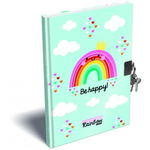 Emlékkönyv LIZZY A5 keménytáblás lakattal Lollipop Happy Rainbow 22986258
