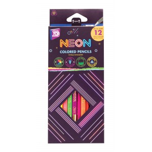 Színes ceruza 12klt CFS SOFT neon háromszög CF15167