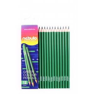 Színes ceruza NEBULO szóló háromszög zöld  ZC-TR-1