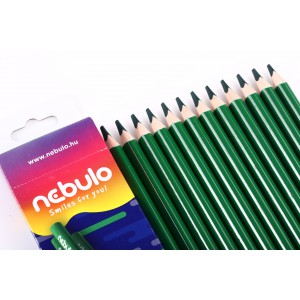 Színes ceruza NEBULO szóló vastag háromszög zöld  JZC-TR-1