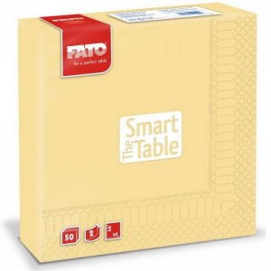 Szalvéta FATO SMART TABLE 33x33cm 2 rétegű pezsgő 50dbcsg  82621100