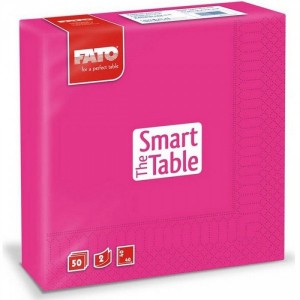 Szalvéta FATO SMART TABLE 33x33cm 2 rétegű fukszia 50dbcsg  82621600