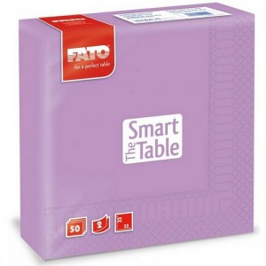 Szalvéta FATO SMART TABLE 33x33cm 2 rétegű lila 50dbcsg  82622700