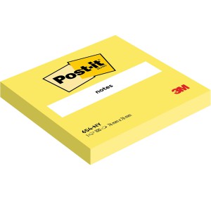 &Ouml;ntapad&oacute;s jegyzet POST-IT 654-NY 76x76 100lap neon s&aacute;rga
