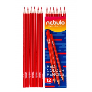 Színes ceruza NEBULO szóló háromszög piros  PC-TR-1