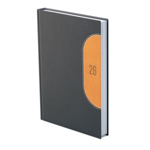 Napi agenda TOPTIMER T011K A5 2026 KREDO fekete-sárga