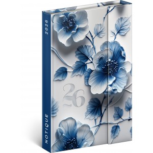 Heti agenda  REALSYSTEM  B6 2026 MAGNETIC Porcelain Flower  35551