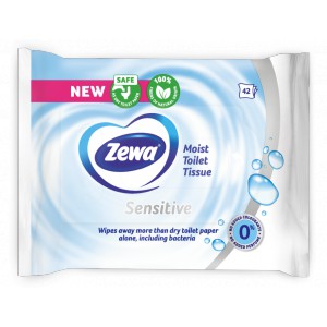 Eü.papír nedves ZEWA Pure SENSITIVE   42dbcsg