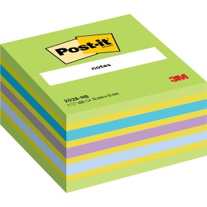 &Ouml;ntapad&oacute;s jegyzet POST-IT 2028-NB 76x76 450lap neon kocka k&eacute;kz&ouml;ld