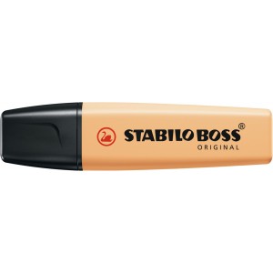 Szövegkiemelő STABILO Boss Original 2-5mm vágott végű  Pasztell  fakó narancs  70125