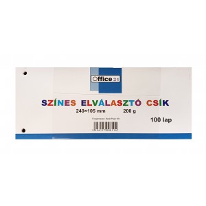 Elv&aacute;laszt&oacute; cs&iacute;k OFFICE 21 100lap 200g 2 lyukas vegyes sz&iacute;n