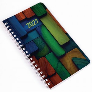 Heti agenda spir&aacute;lozott REALSYSTEM zseb 95x171mm 2027 has&aacute;bok 52