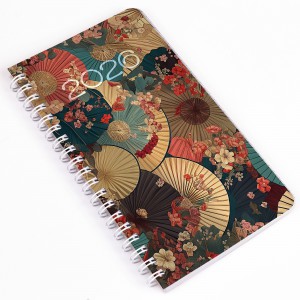 Heti agenda spirálozott REALSYSTEM zseb 95x171mm 2026 ernyők 55