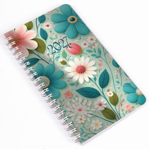 Heti agenda spir&aacute;lozott REALSYSTEM zseb 95x171mm 2027 tavasz 56