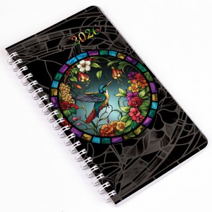 Heti agenda spirálozott REALSYSTEM zseb 95x171mm 2026 kolibri 57