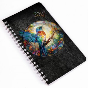 Heti agenda spir&aacute;lozott REALSYSTEM zseb 95x171mm 2027 kolibri 57