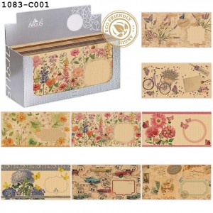 Boríték ARGUS LA4 általános mintával natur 120db doboz ár!  1083-C001, C002