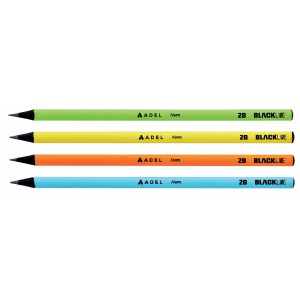 Grafit ceruza ADEL kerek fekete fa Neon 2B 2061000017000