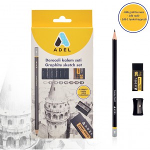 Grafit ceruza ADEL 8klt hatszögletes HB-8B  2165000082990