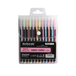 Zselés toll klt12 NEON Color HP6207-12   pastel pen neon színek  1mm