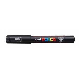 Marker dekor UNI Posca PC-1M  0,7-1mm  fekete