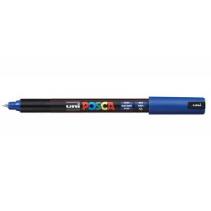 Marker dekor UNI Posca PC-1MR  0,7mm tűhegyű kék