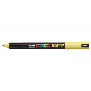 Marker dekor UNI Posca PC-1MR  0,7mm tűhegyű sárga