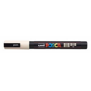 Marker dekor UNI Posca PC-3M   0,9-1,3mm  bézs