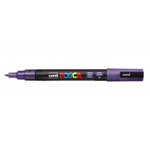 Marker dekor UNI Posca PC-3M   0,9-1,3mm  csillámos lila