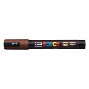 Marker dekor UNI Posca  PC-5M 1,8-2,5mm  barna