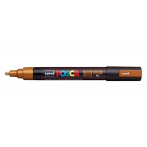 Marker dekor UNI Posca  PC-5M 1,8-2,5mm  bronz