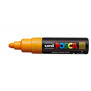 Marker dekor UNI Posca PC-7M  4,5-5,5mm  ragyogó sárga