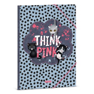 Gumis mappa ARS UNA A4 Think Pink 5285 23