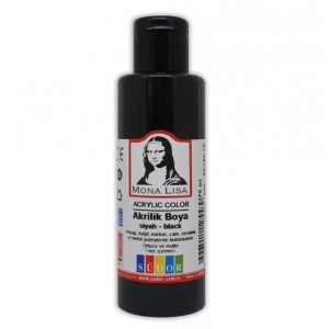 Akrilfesték MONA LISA fekete 70ml