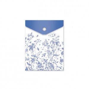 Irattartó patentzáras ARGUS A6 PP kék virágos 1644-0354