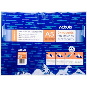 Tankönyv borító A5 35x26 öntapadós sima 10dbcsg NEBULO  OTKB-A5-SI