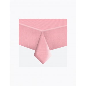 Terítő POLMAK 120x180cm papír letörölhető 036803 rózsaszín alapon fehér pöttyös