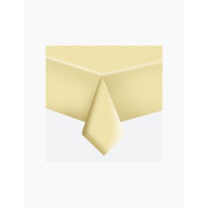 Terítő POLMAK 120x180cm papír letörölhető 036807 bézs alapon fehér pöttyös