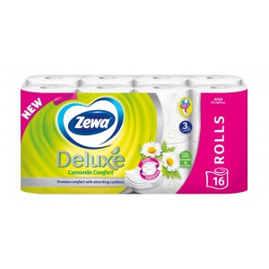 Eü.papír normál ZEWA Camomile Comfort 16 tekercs 3 rétegű kamilla