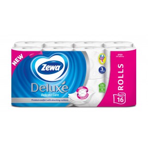 Eü.papír normál ZEWA Delicate Care white  16 tekercs 3 rétegű fehér