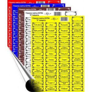 Fűszercímke GUNGL "D"  Extra termékek
