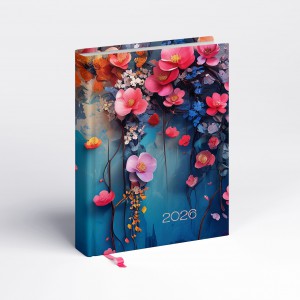Napi agenda REALSYSTEM B6  2026  LIBROBELLO floral