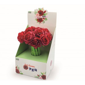 Golyóstoll LEBEZ  Flexi  Red Roses 16dbdispl 81504