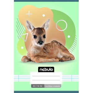 Füzet NEBULO A5  14-32 1.osztályos Állatos minták 16dbcsg 8 mintax2dbcsg VO1-ÁM-A5